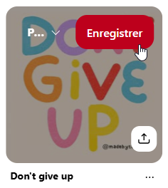 Inspiration peinture sur céramique: Photo montrant comment enregistrer une épingle